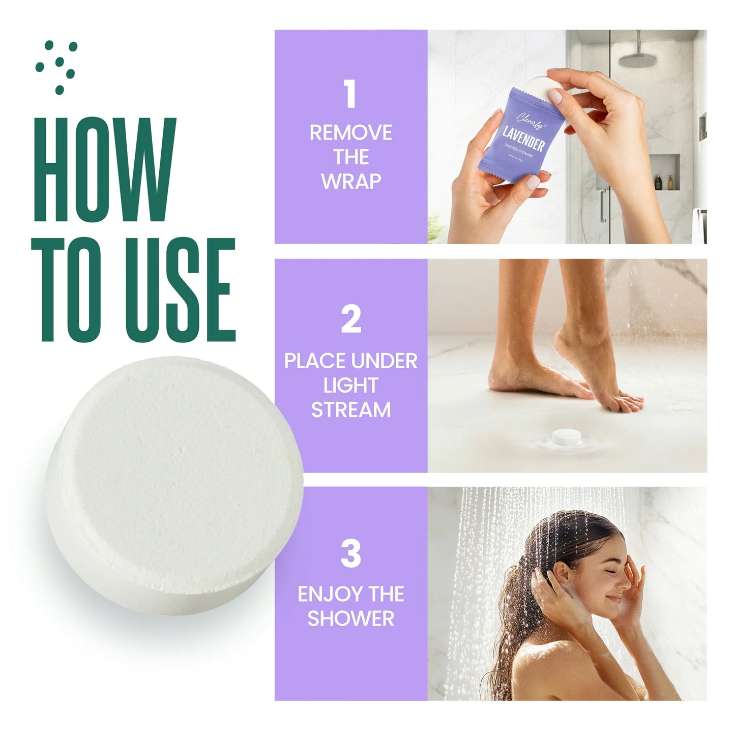 Cleverfy Shower Steamers Aromatherapy - Tube Gift Box for Women