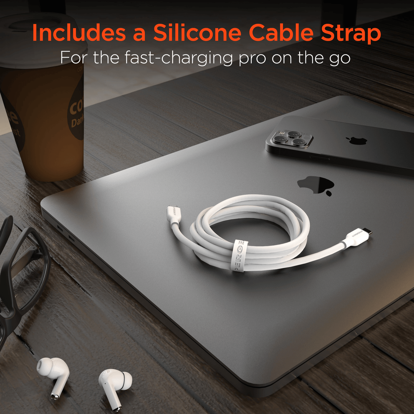 HyperGear Flexi PRO USB-C to Lightning Cable 10ft
