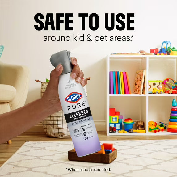 Clorox PURE Allergen Neutralizer Daily Air Spray, Nighttime Calm, 8 oz. Bottle