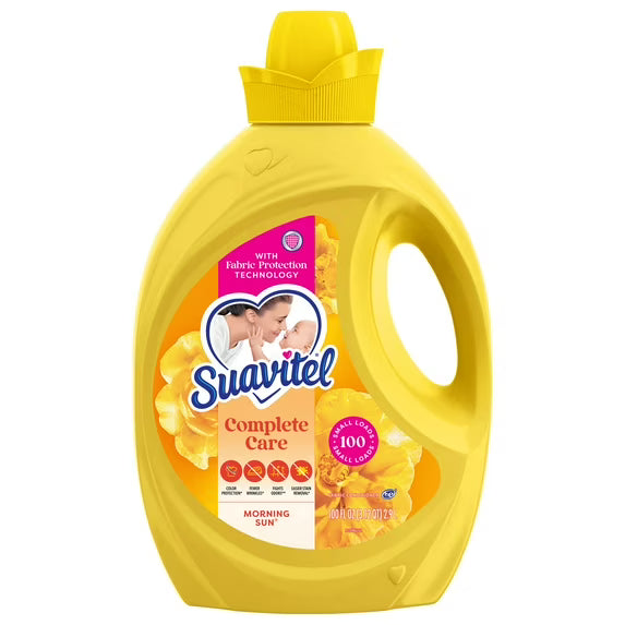 Suavitel Complete Liquid Fabric Softener, Fabric Conditioner, Morning Sun Scent, 100 fl oz Bottle