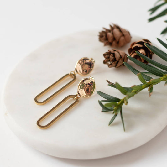 Gold Cleo Earrings