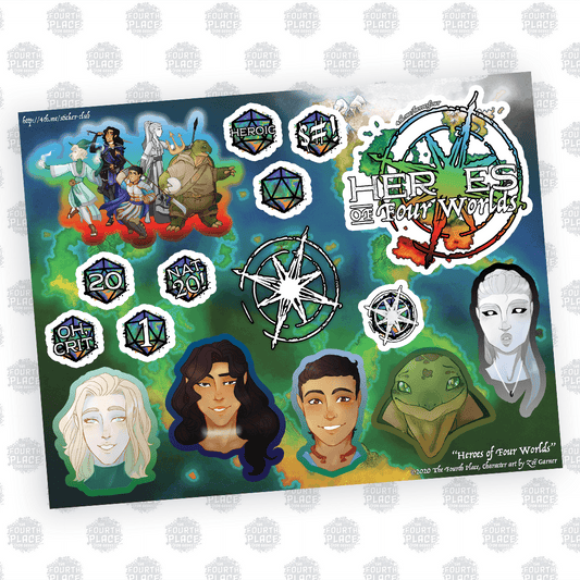 Heroes of Four Worlds Stickers