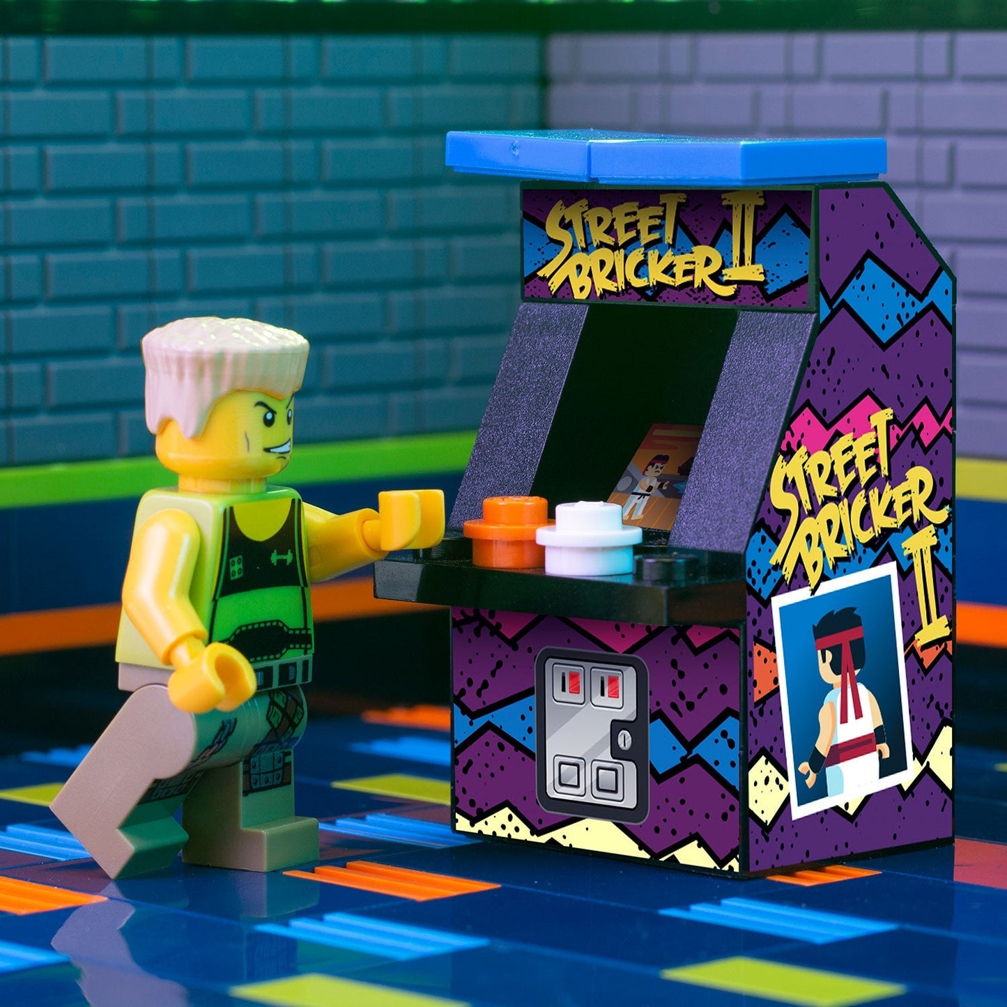 Street Bricker II - B3 Customs Arcade Machine made using LEGO parts