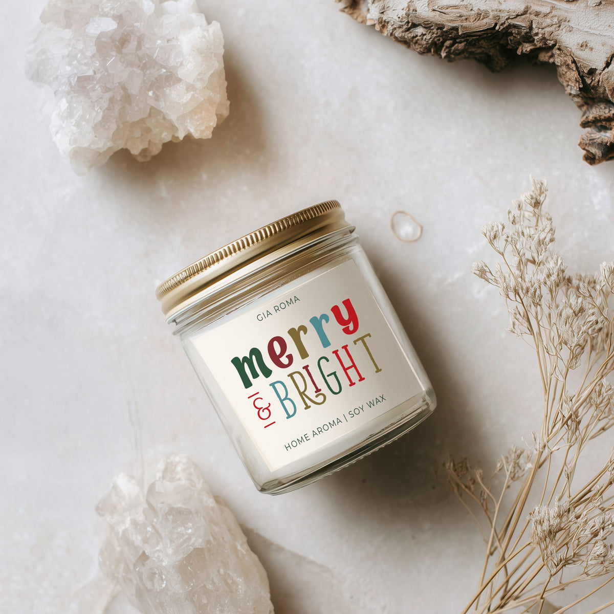 Merry + Bright Candle