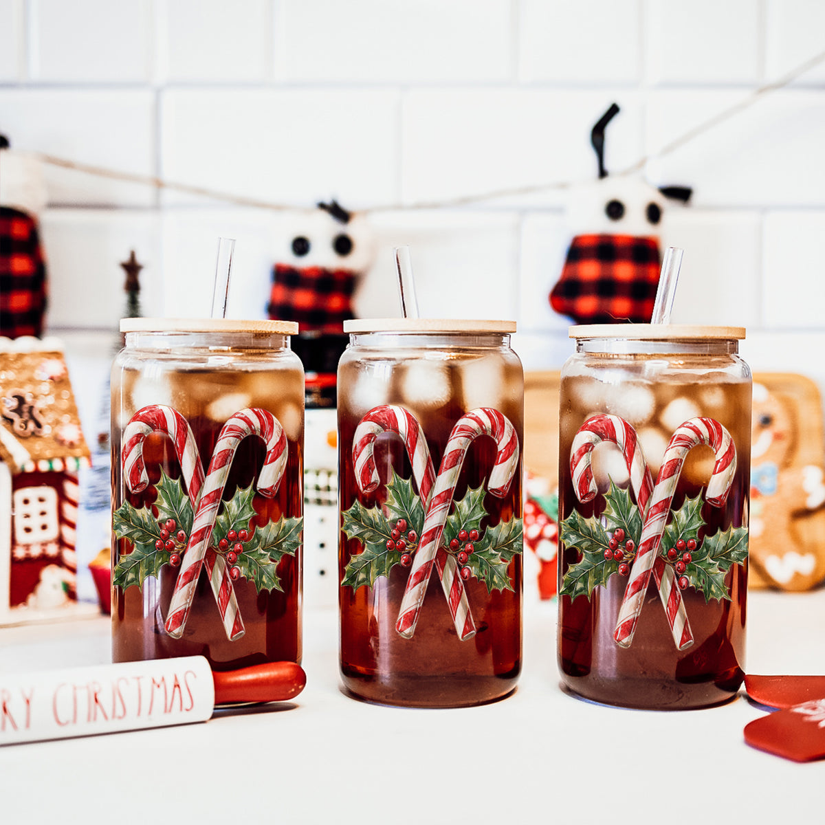 Candy Cane Holly