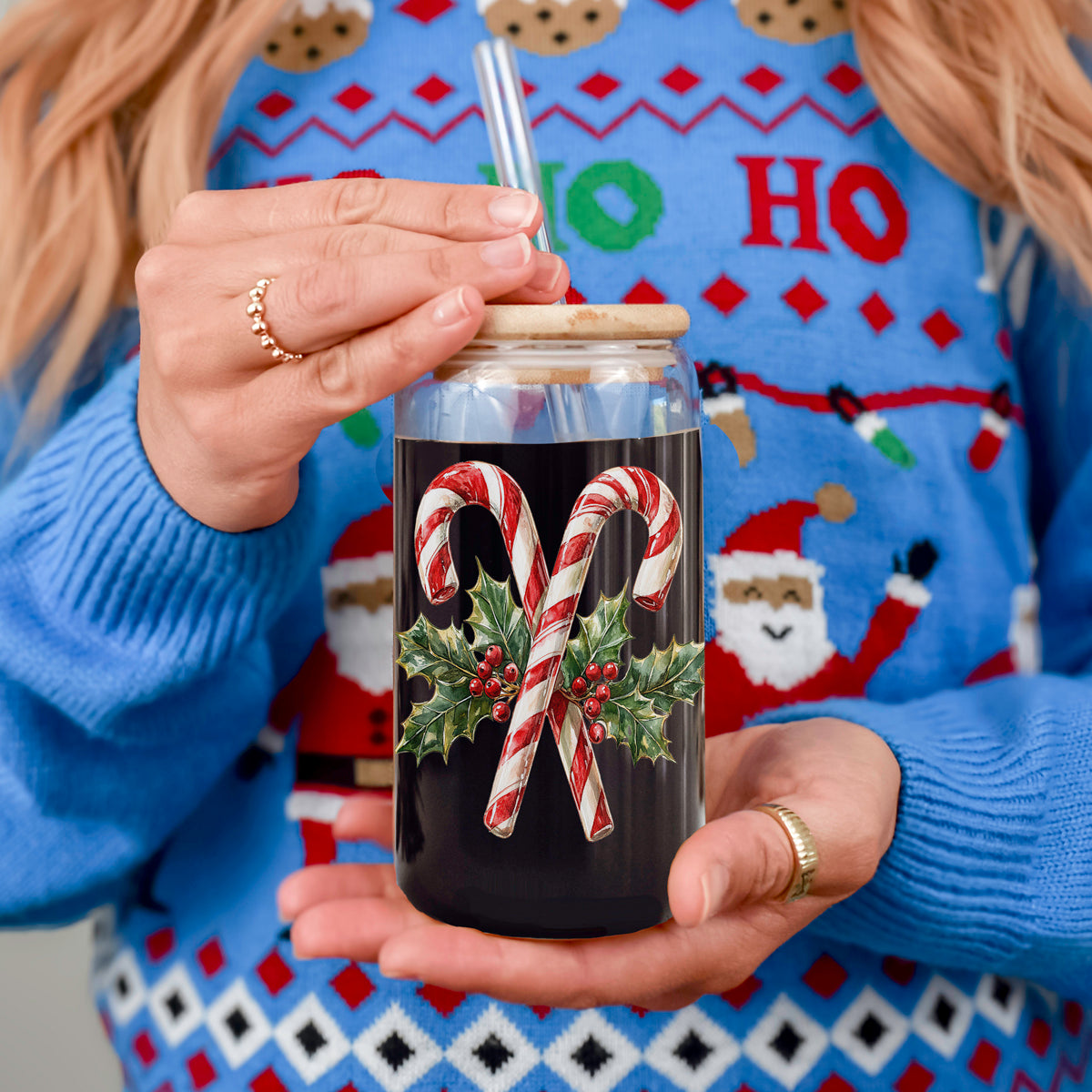Candy Cane Holly