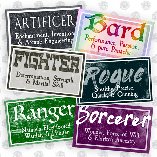 RPG Class Stickers (Vol. 1)