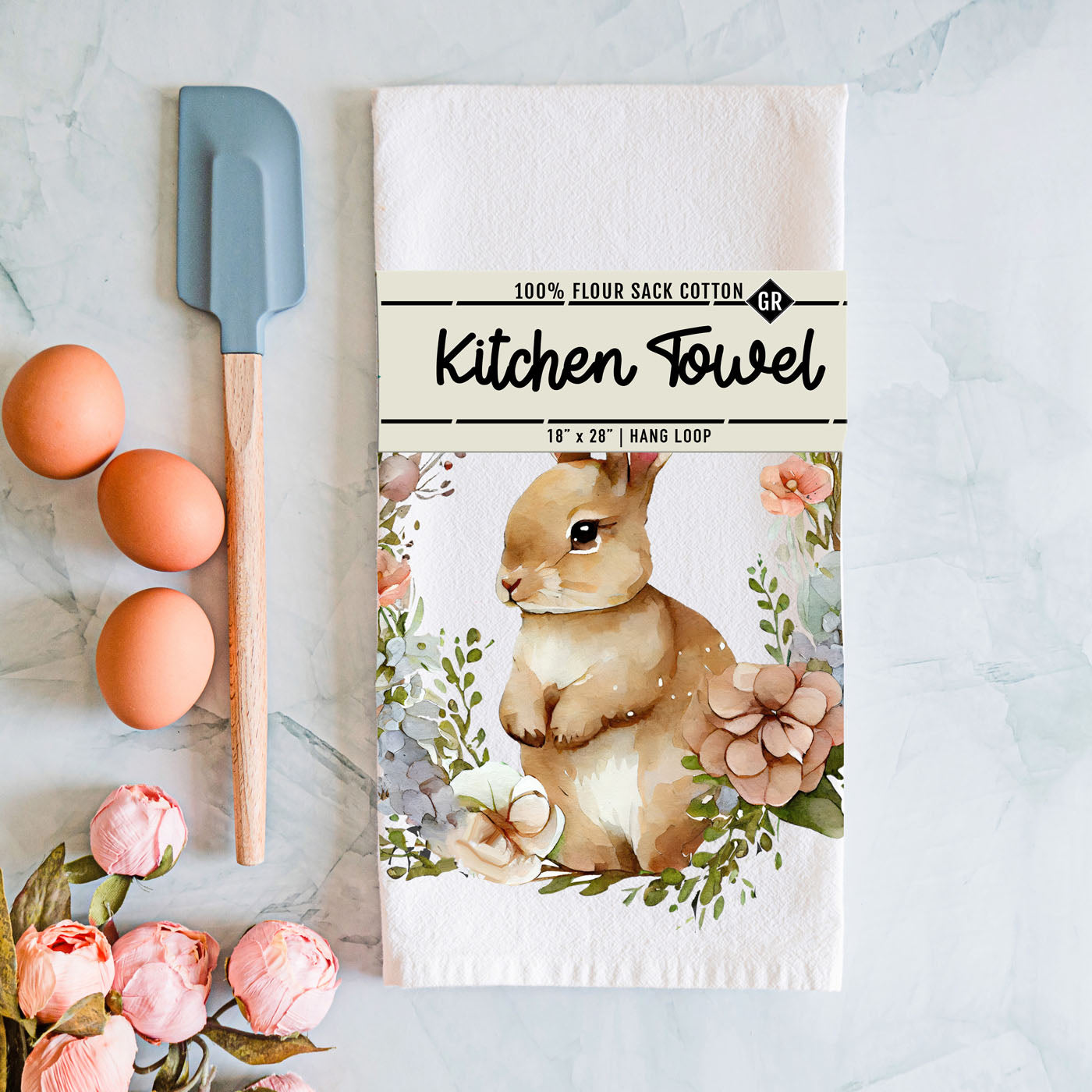 Rustic Bunny Towel