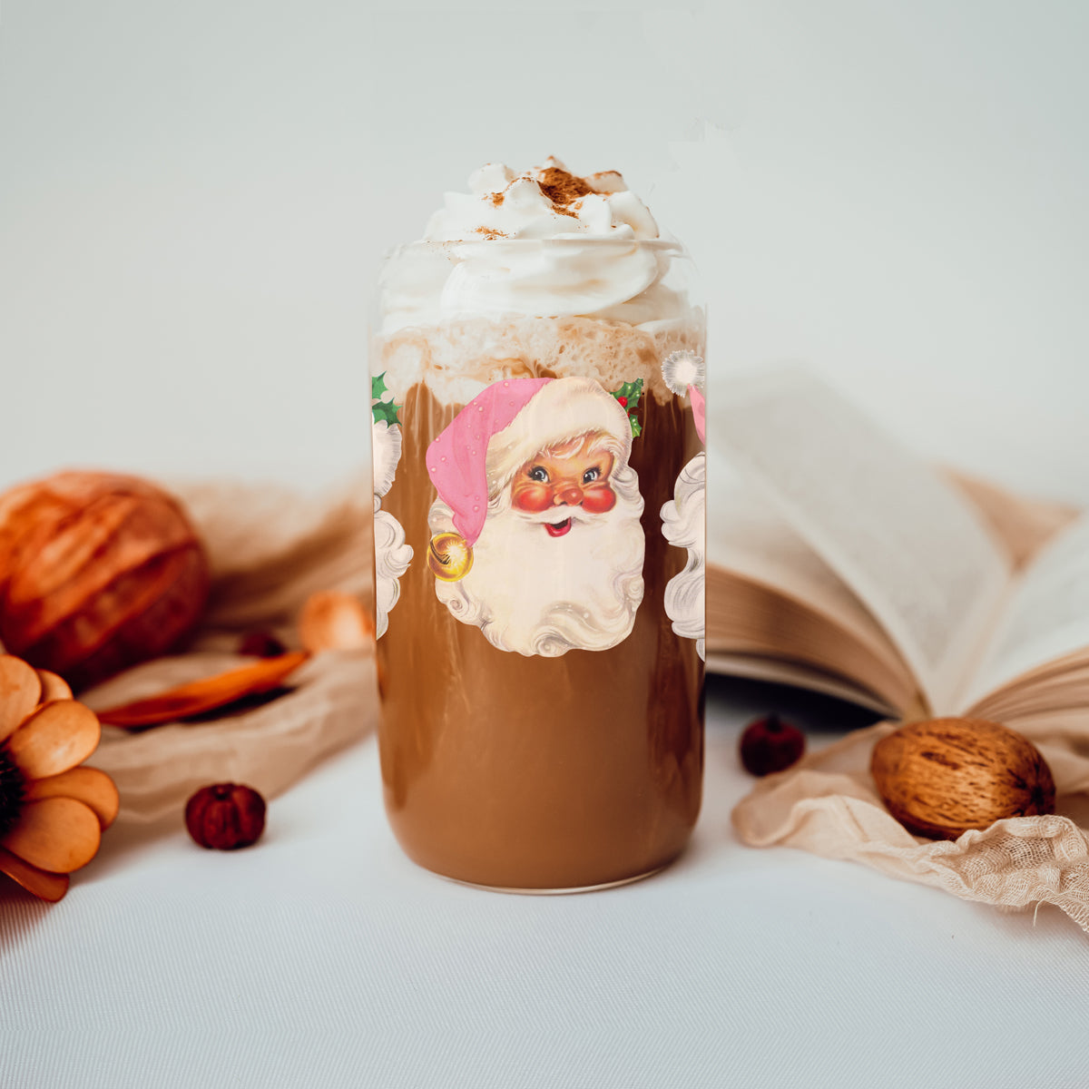 Vintage Pink Santa